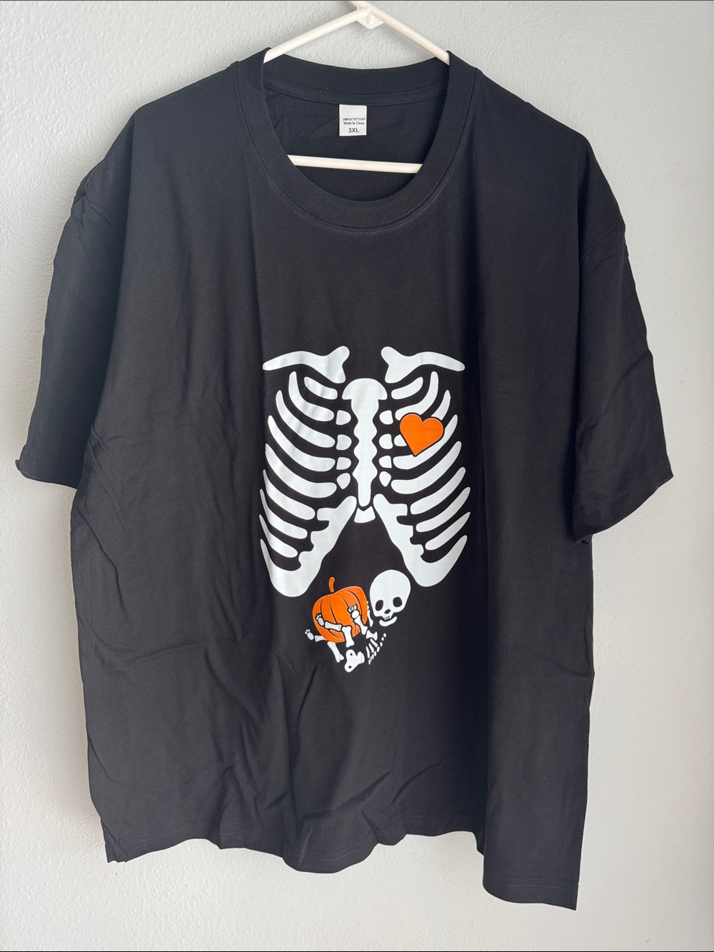 Black Halloween mom to be sz 3x